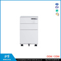 China Mingxiu 3 Drawer Metal File Cabinet / 3 Drawer Mobile Pedestal Cabinet